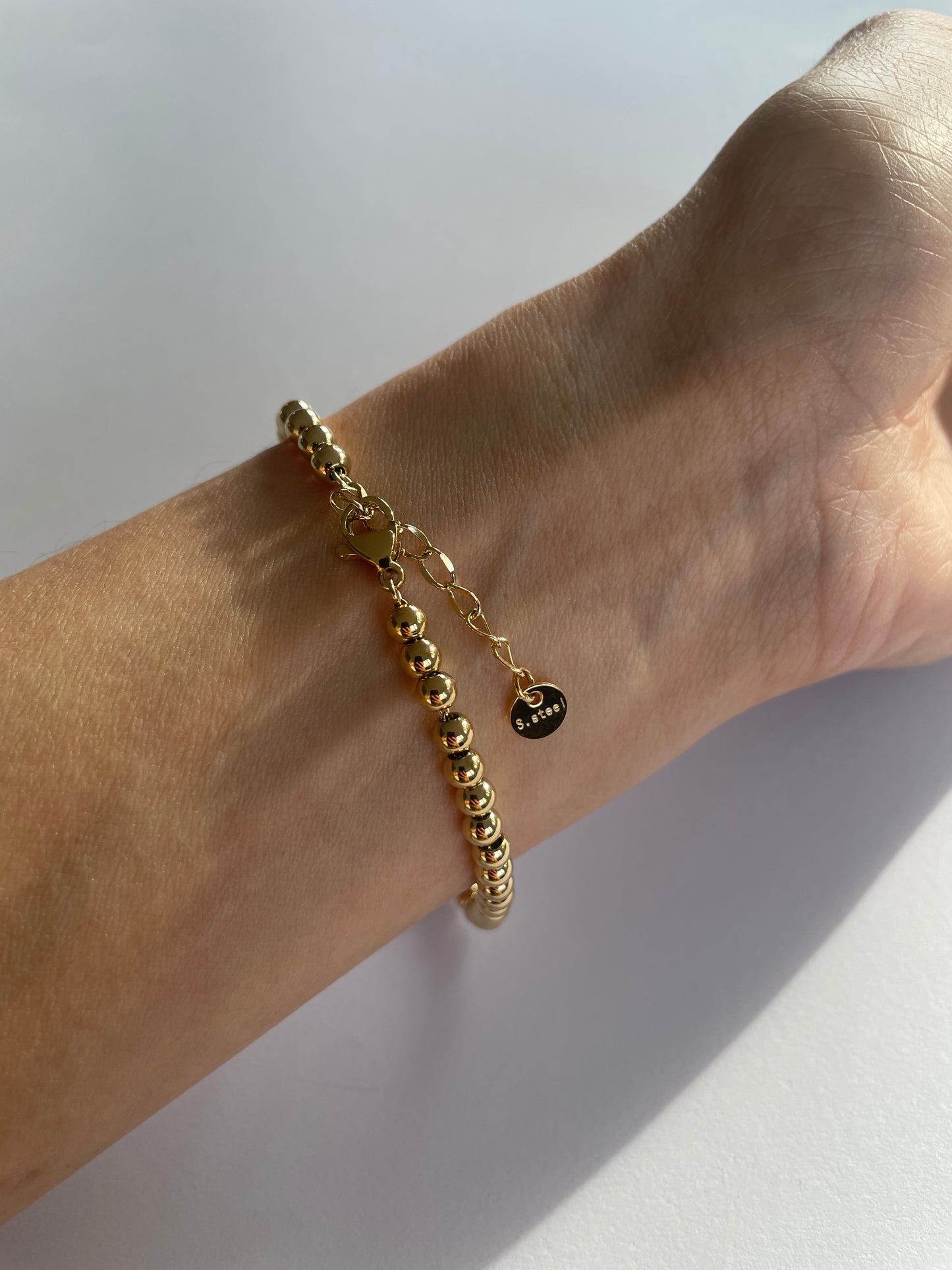 Isabella Kristallkugel-Armband - Verstellbares Edelstahlarmband mit funkelndem Kristall