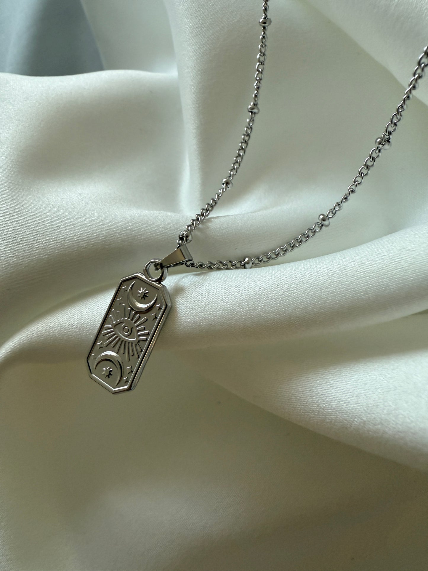 Elyanna Evil Eye Halskette 18K Vergoldet Edelstahl - Schutzamulett mit Himmelsdesign