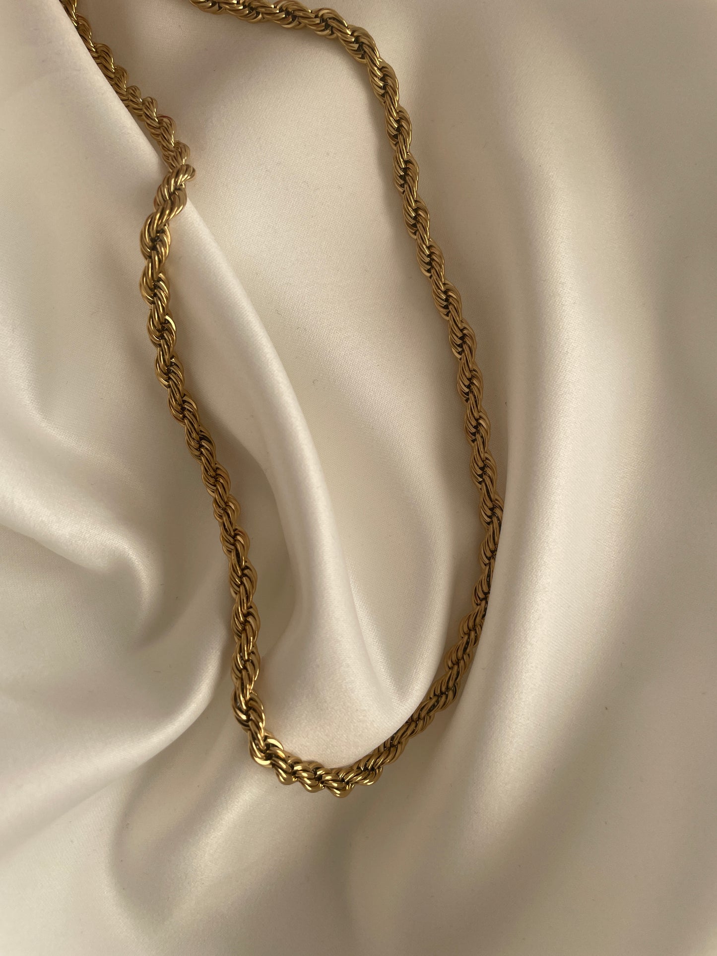 18K Gold Seilkette Stanley 5mm