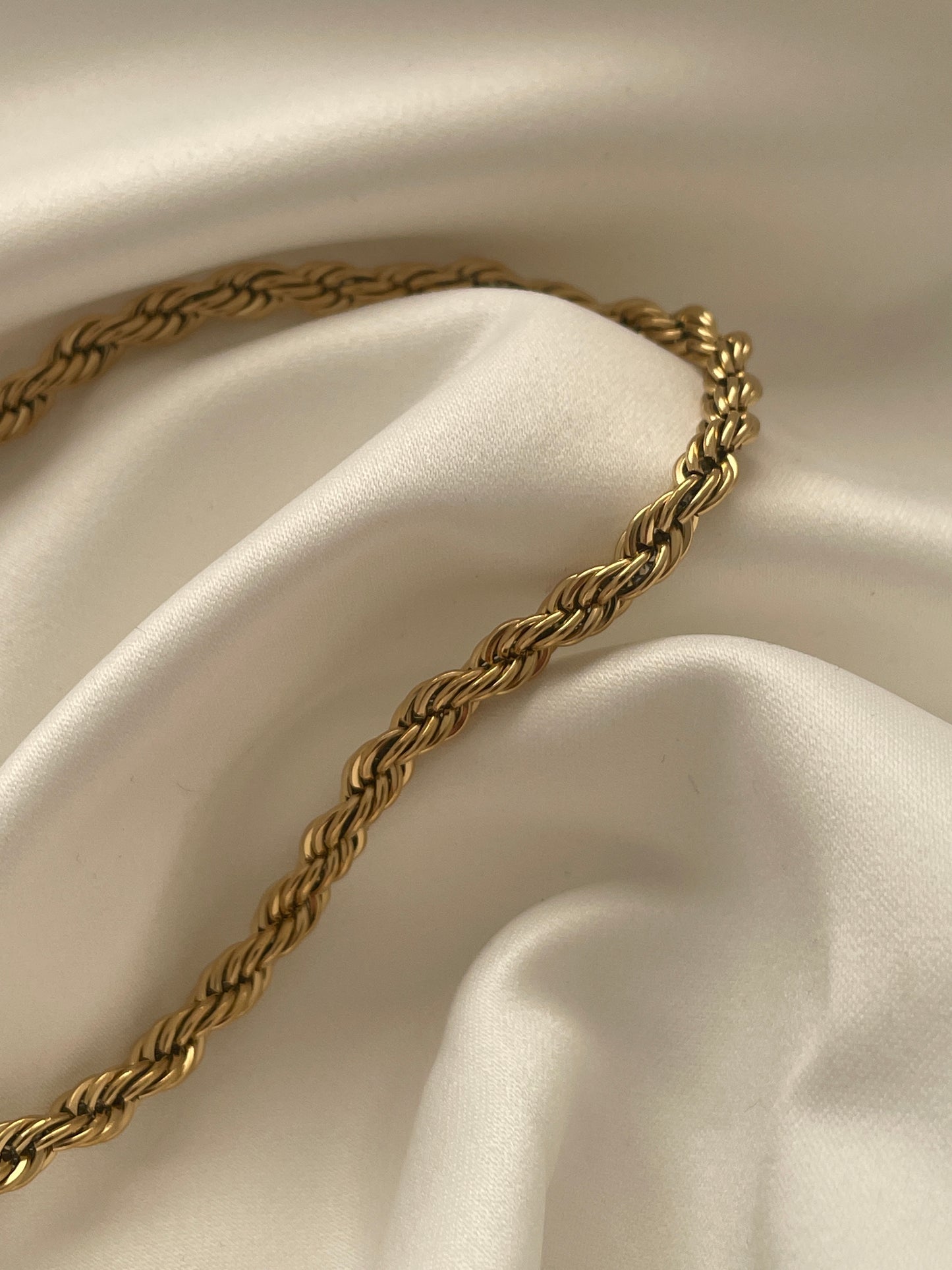 18K Gold Seilkette Stanley 5mm