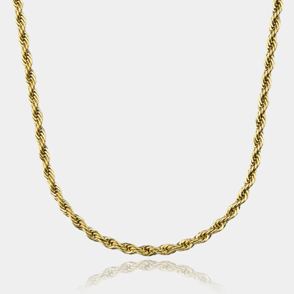 18K Gold Seilkette Stanley 5mm
