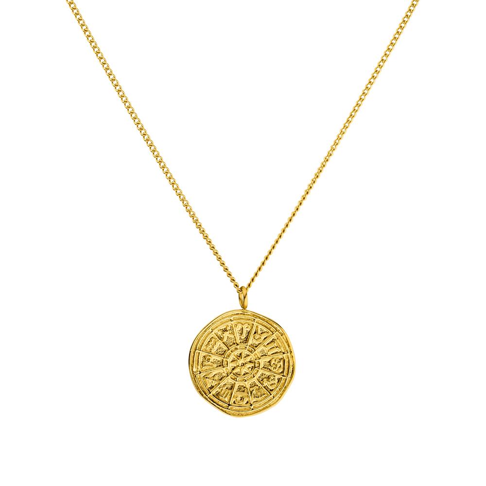 Zodiac Wheel Halskette
