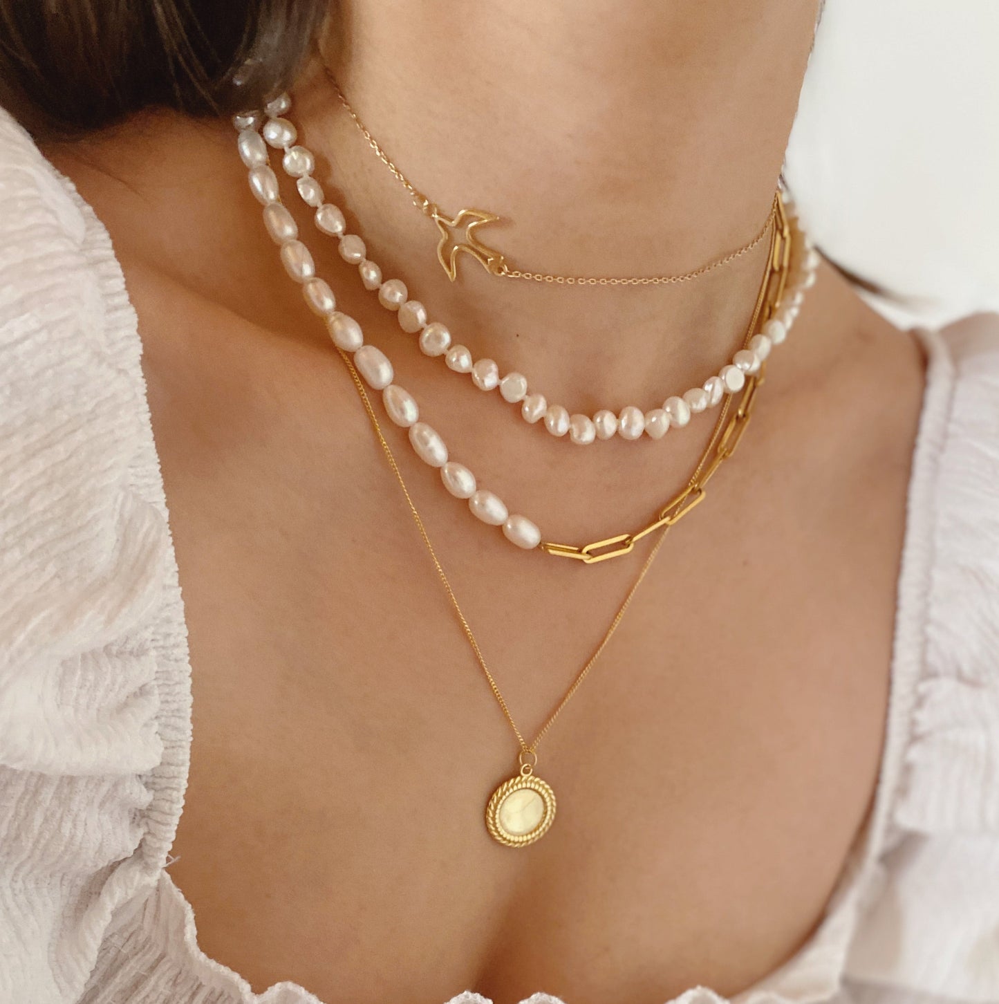 Schwalben-Choker-Halskette