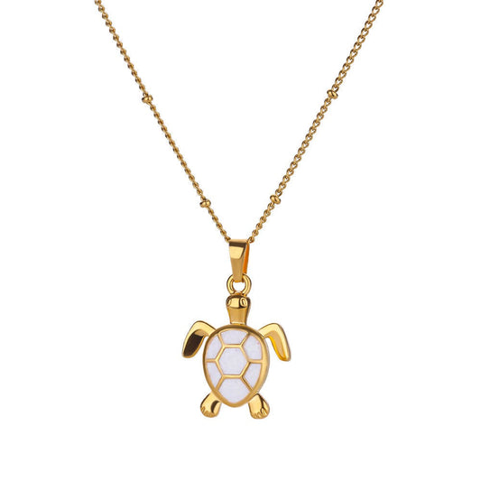 "Kaia" Gold Turtle Necklace